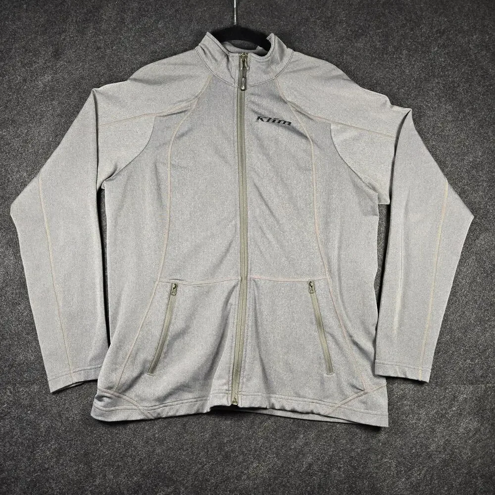 Klim Jacket Masc Large Grey Lightweight Easy Care Motor Biking Hiking Active